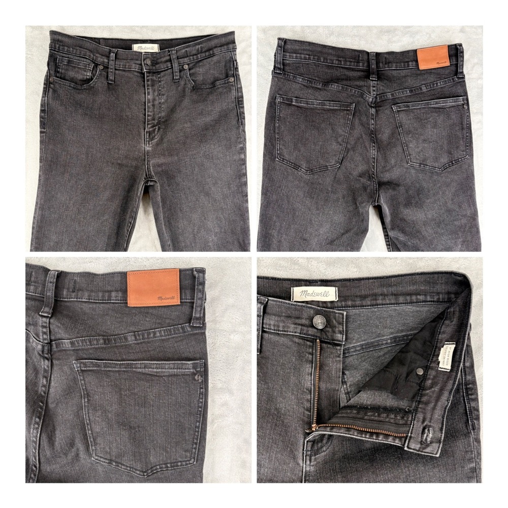 Madewell Jeans Womens 31T (30x29.5) Black 9" High Riser Skinny Skinny Tall Denim